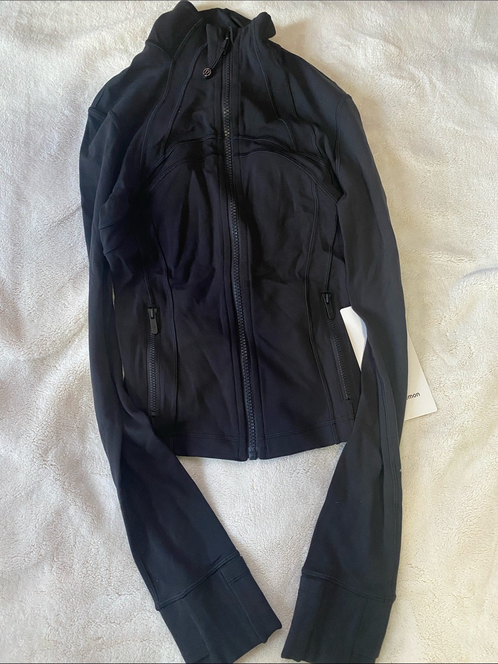 lululemon athletica Black Zip-Up Jacket and High-Waist Cropped Leggings Set - Picture 4 of 5